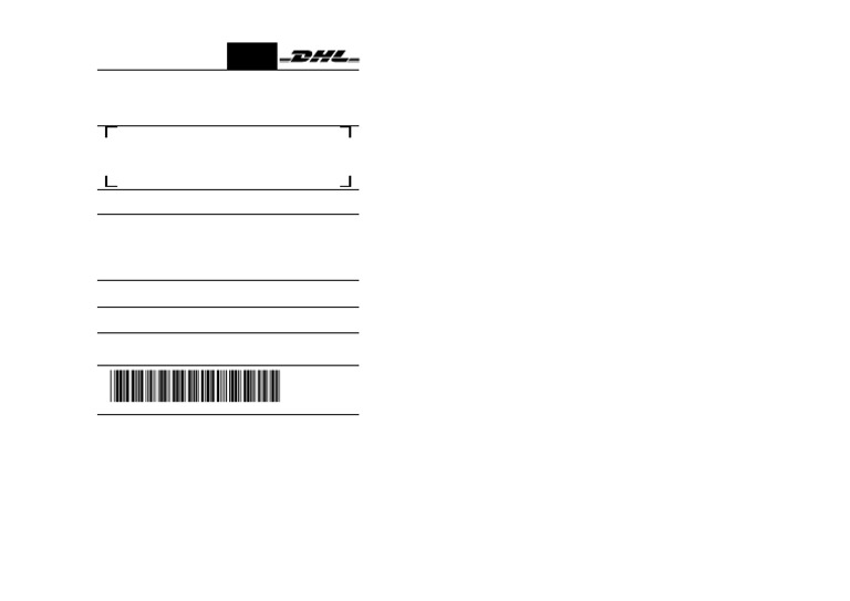 DHL Waybill for Organic Honey Shipment | PDF