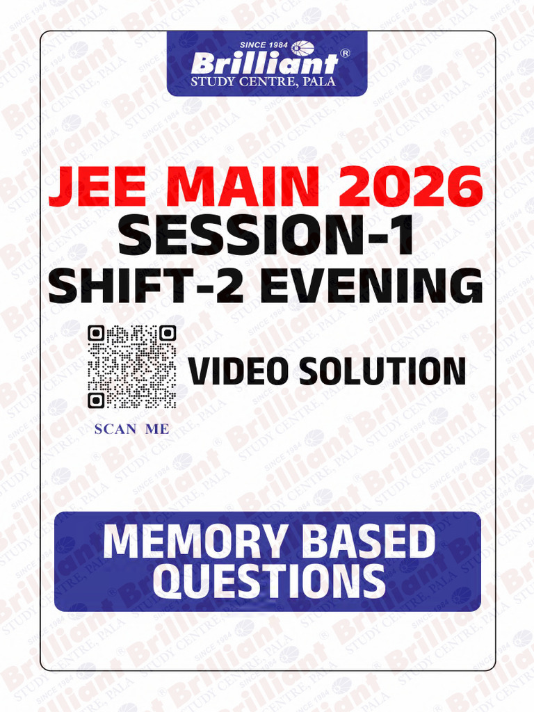 Jee Main Session 1 Shift 2 Question Jan 21 C | PDF