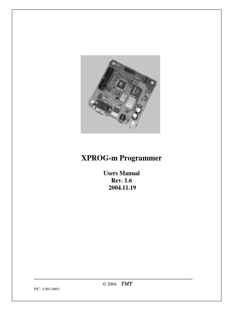 XPROG-m Programmer User Manual | PDF | Computer Science | Computer ...