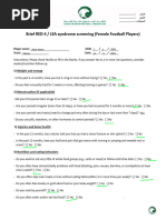 LEAF-Q Questionnaire for Female Athletes | PDF | Menstruation ...