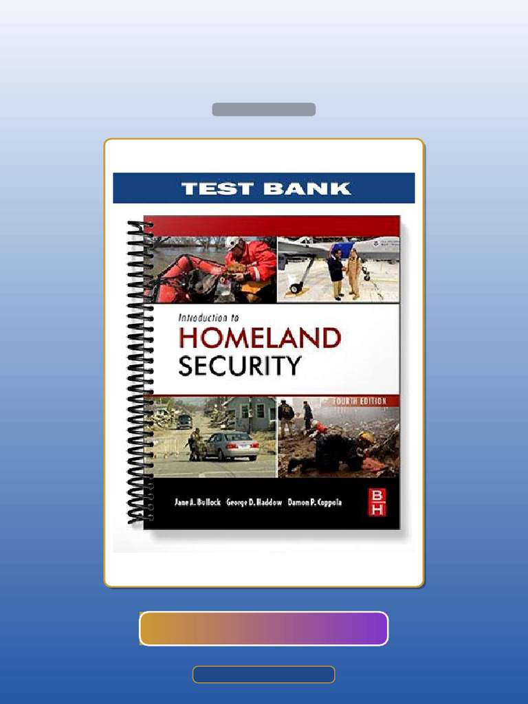 Introduction to Homeland Security 4th Edition by Bullock Ebook