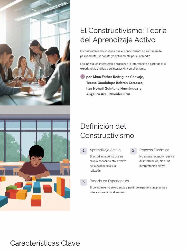 El Constructivismo Teoría del Aprendizaje Activo | PDF ...