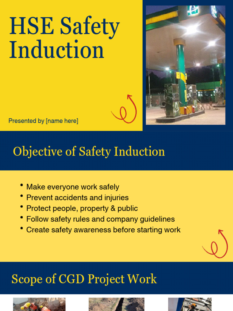 CGD Project Safety Induction Guide | PDF | Personal Protective ...