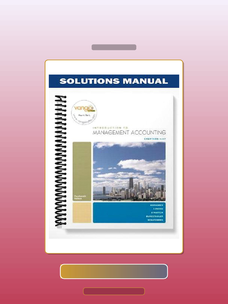 Introduction to Management Accounting 14th Edition by Horngren E-book ...