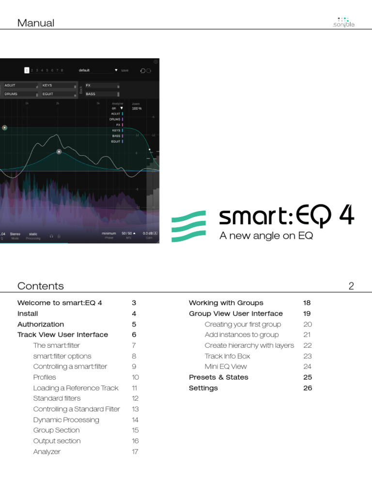 smart:EQ 4 User Manual and Installation Guide | PDF | Equalization ...
