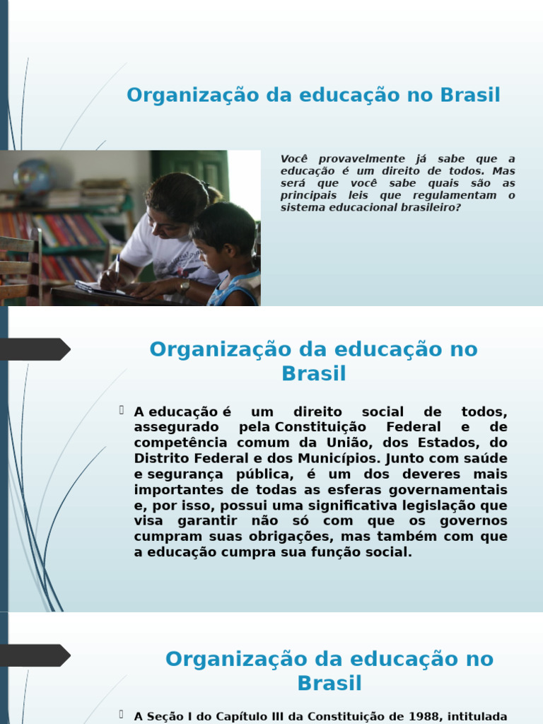 Estrutura da Educação no Brasil | PDF