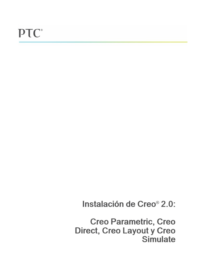 Creo 2.0 Installation Guide ES | PDF | Microsoft Windows | Software