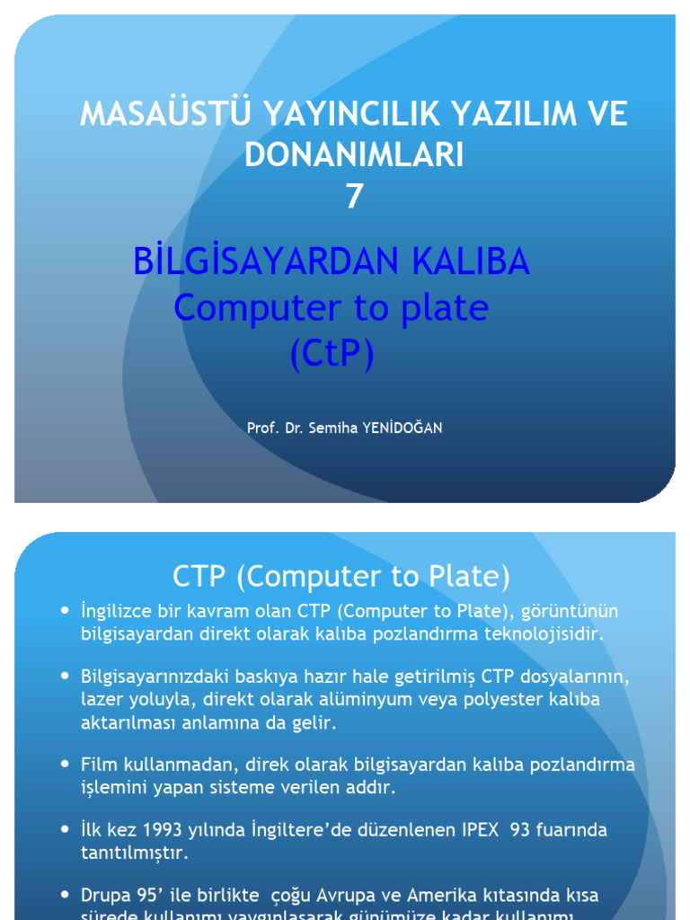 CTP Kalıplar | PDF