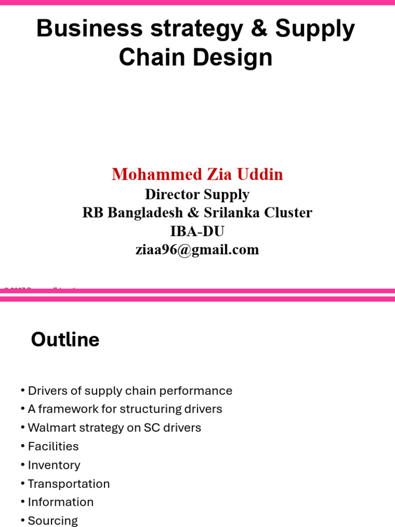 Supply Chain Performance Drivers Explained | PDF | Inventory | Supply Chain