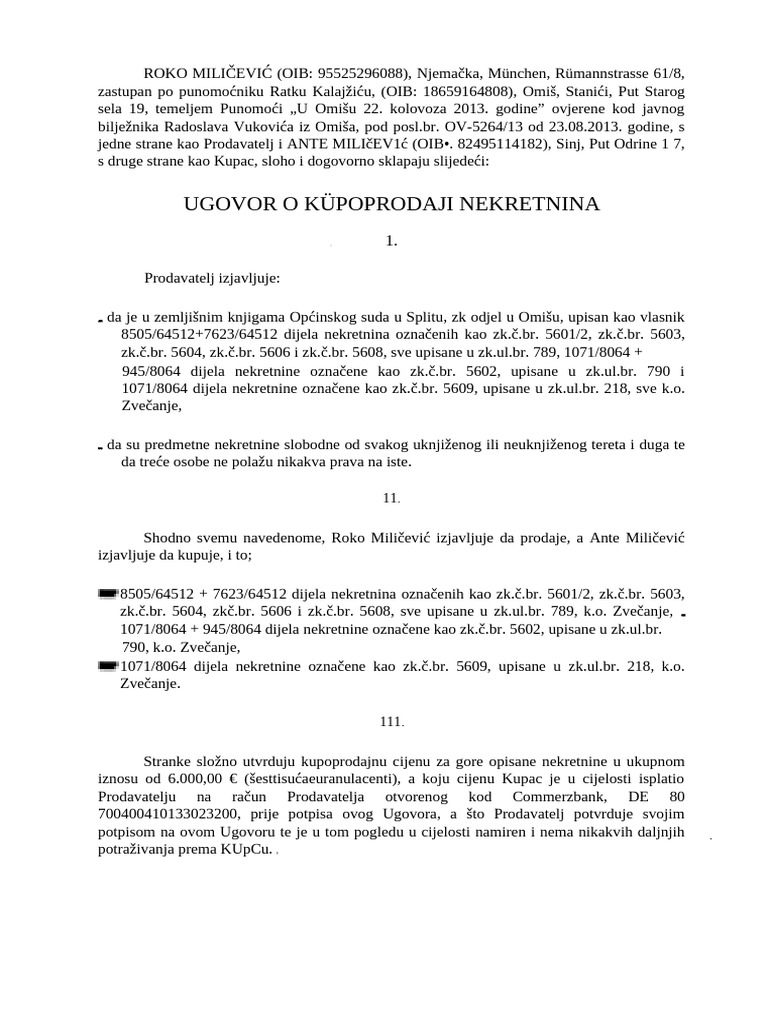 Baba Mara Ugovor | PDF