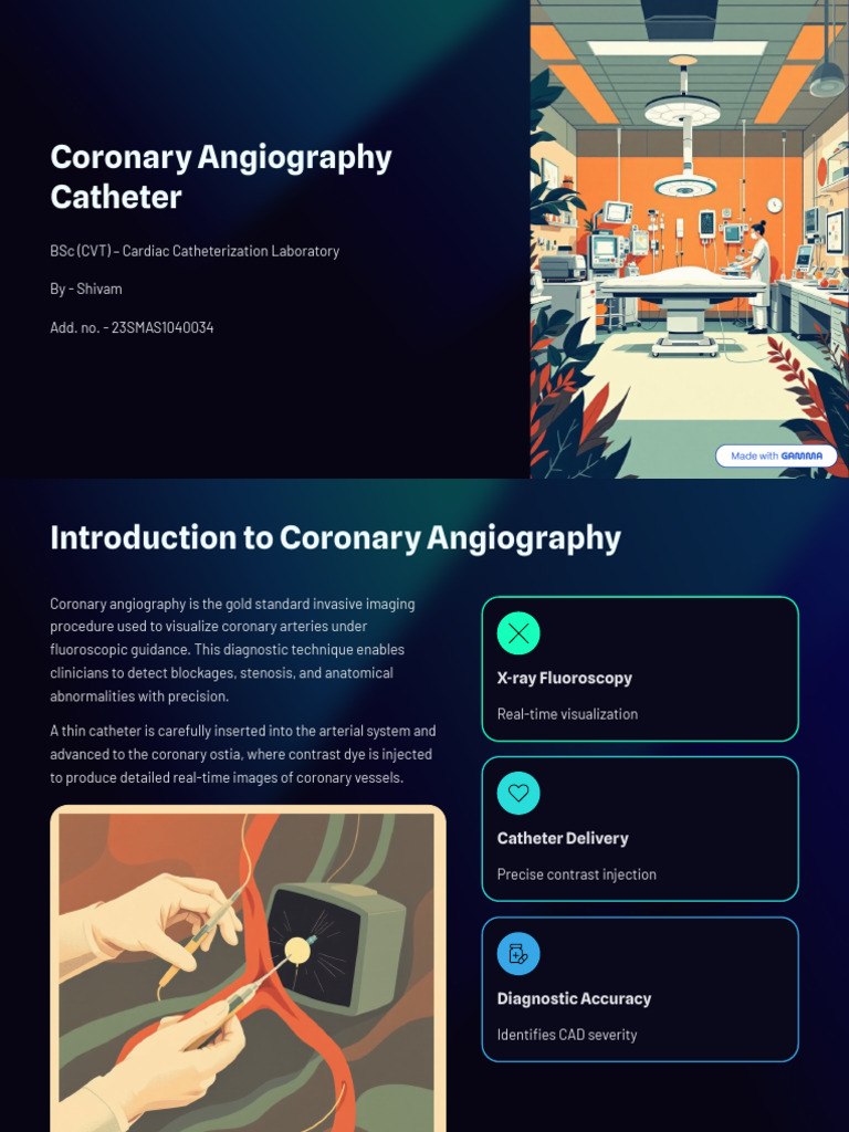 Coronary Angiography Catheter Overview | PDF | Coronary Circulation ...