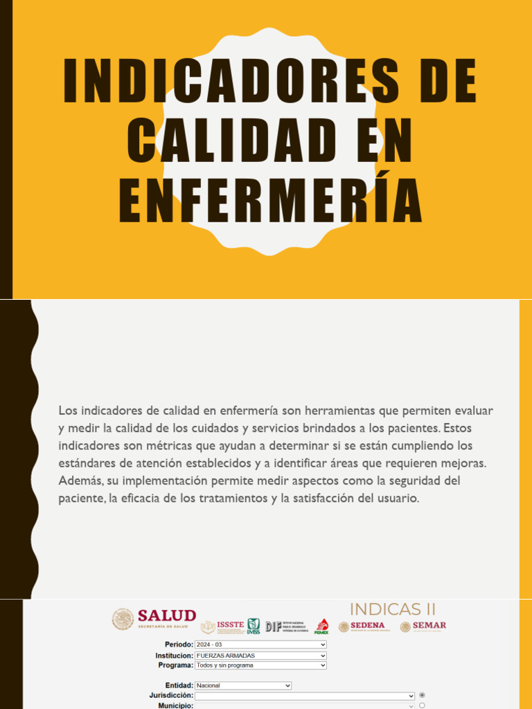 Indicadores de Calidad en Enfermería | PDF | Hemodiálisis | Riñón