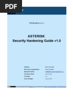 Asterisk Security Hardening 1.0