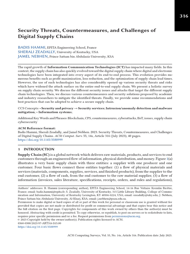 Digital Supply Chain Security Insights | PDF | Denial Of Service Attack ...