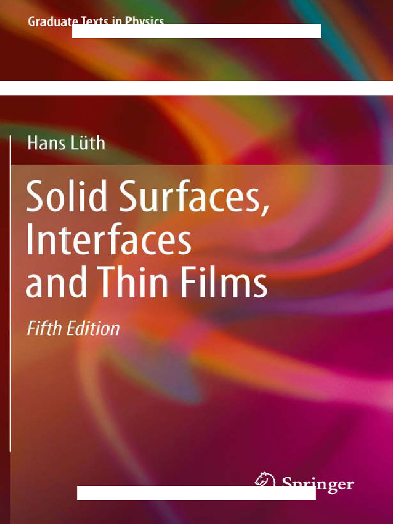 Solid Surfaces and Thin Films Guide | PDF | Phases Of Matter | Physical ...