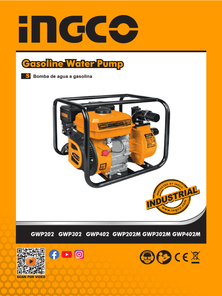 Ingco Gwp202 Gwp302 Gwp402 | PDF | Bomba | Carburador