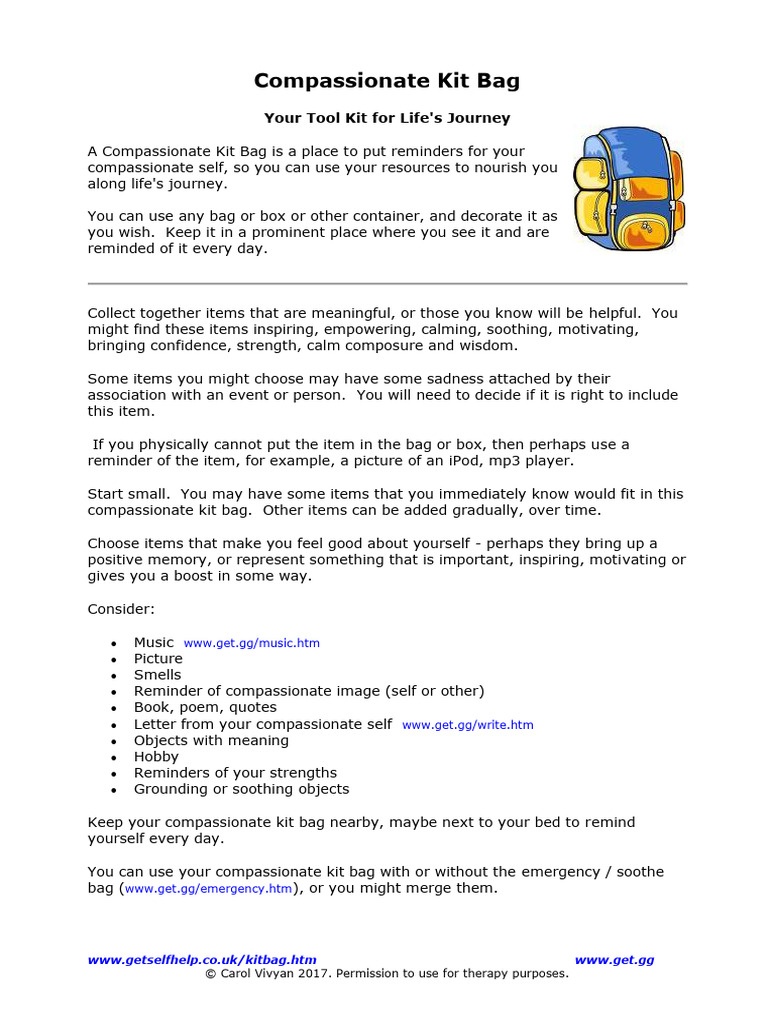 Create Your Compassionate Kit Bag | PDF