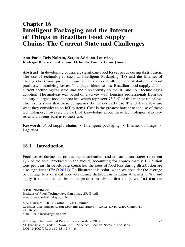 IoT and Intelligent Packaging in Brazil | PDF | Internet Of Things