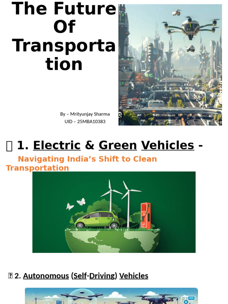 Future of Transportation in India | PDF