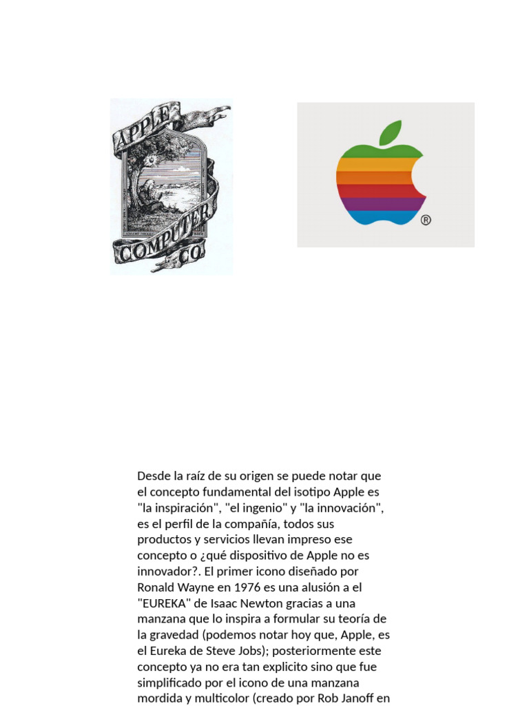 Evolución del isotipo de Apple | PDF