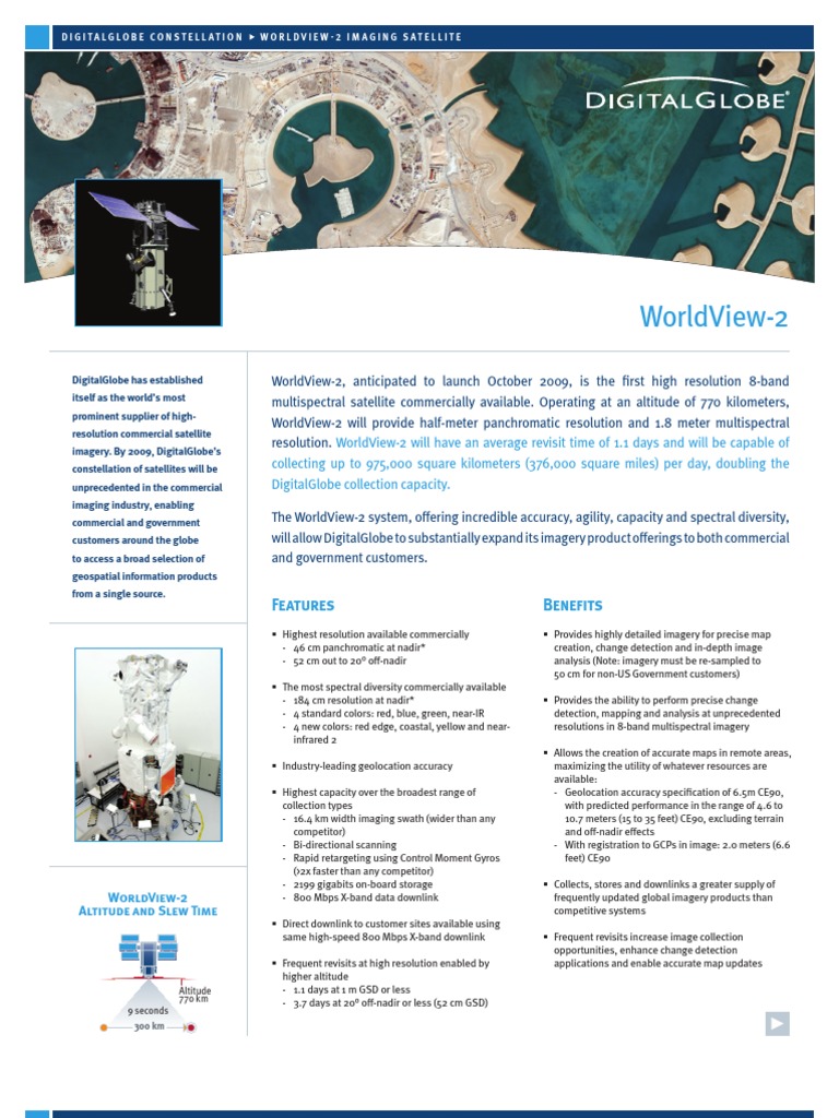 WorldView-2 Satellite Specifications | PDF | Spaceflight | Spacecraft