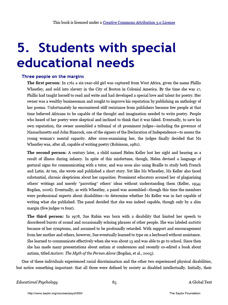 Historical Perspectives on Disabilities | PDF | Intellectual Disability ...