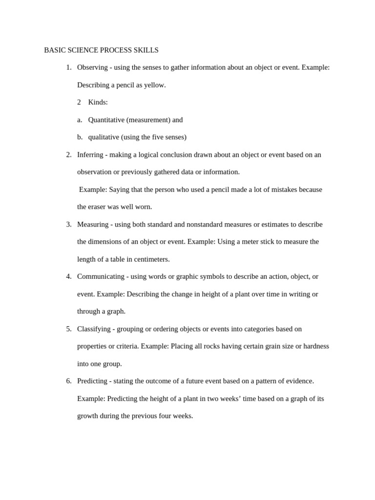 Essential Basic Science Skills Guide | PDF | Experiment | Information
