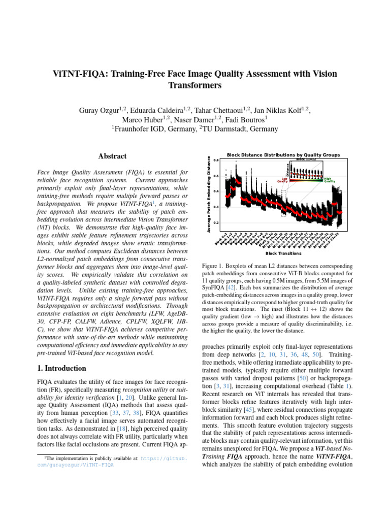 Training-Free Face Image Quality Assessment | PDF | Applied Mathematics ...