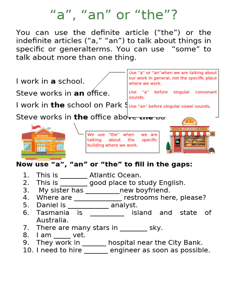 Articles Usage in English Grammar | PDF