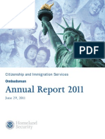Ombudsman's Report On Citizenship and Immigration Services For 2011
