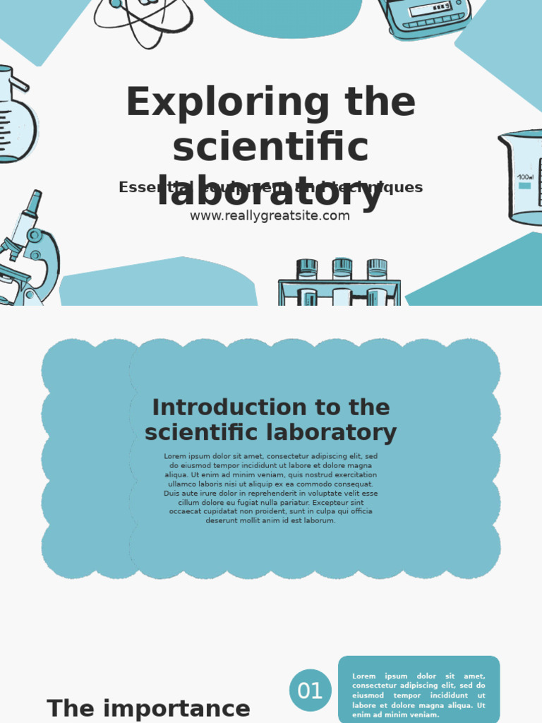 Blue and White Simple Science Laboratory Presentation | PDF