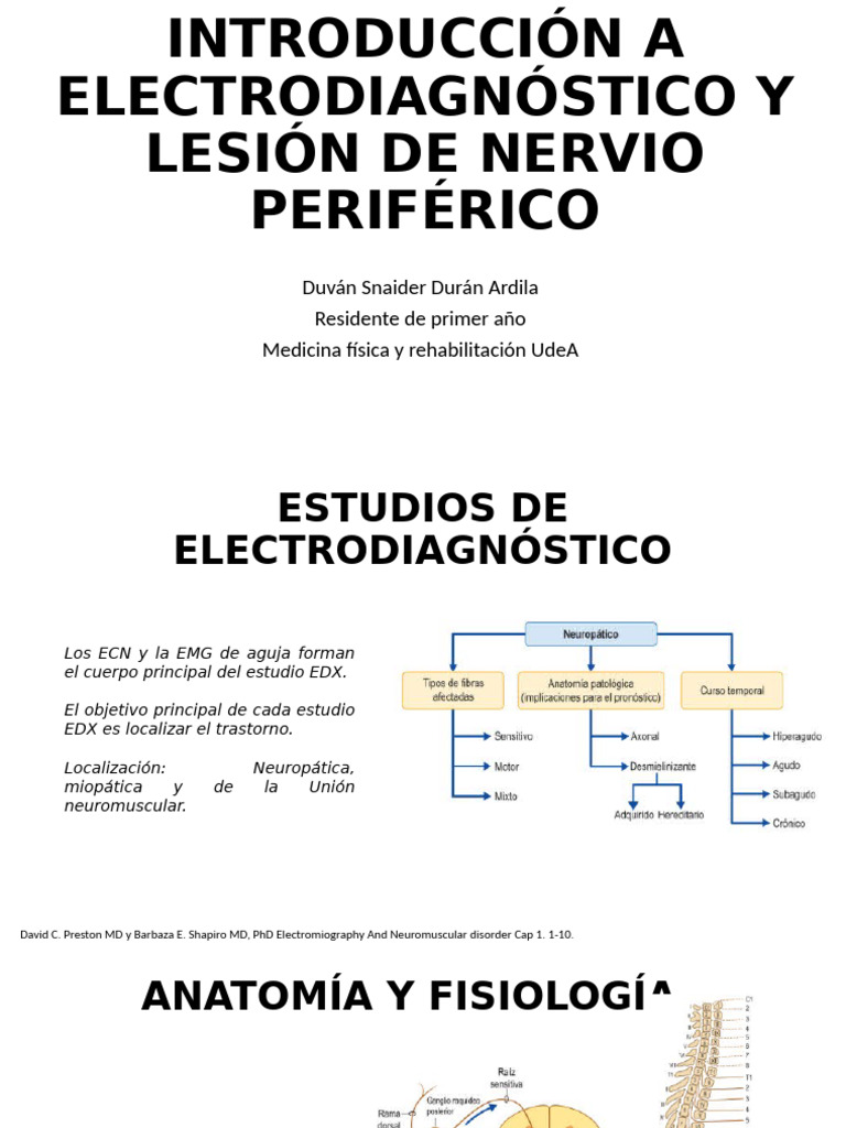 Electrodiagnóstico y Lesiones Nerviosas | PDF | Electromiografia | Hombro