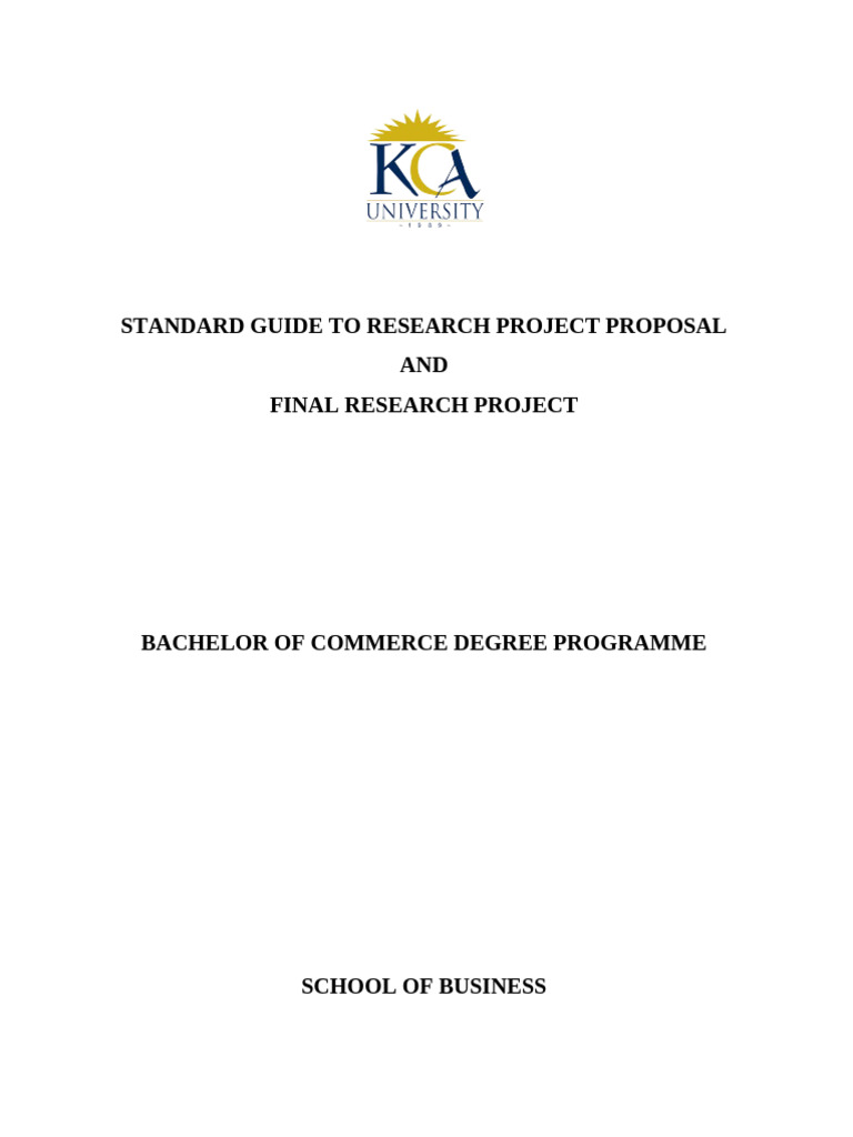 Research Project Proposal Guide | PDF | Methodology | Citation