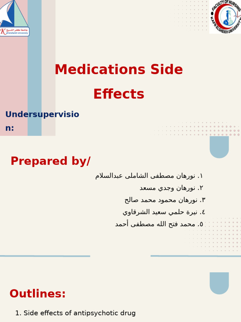 Medications and Their Side Effects | PDF | Antidepressant | Medical ...