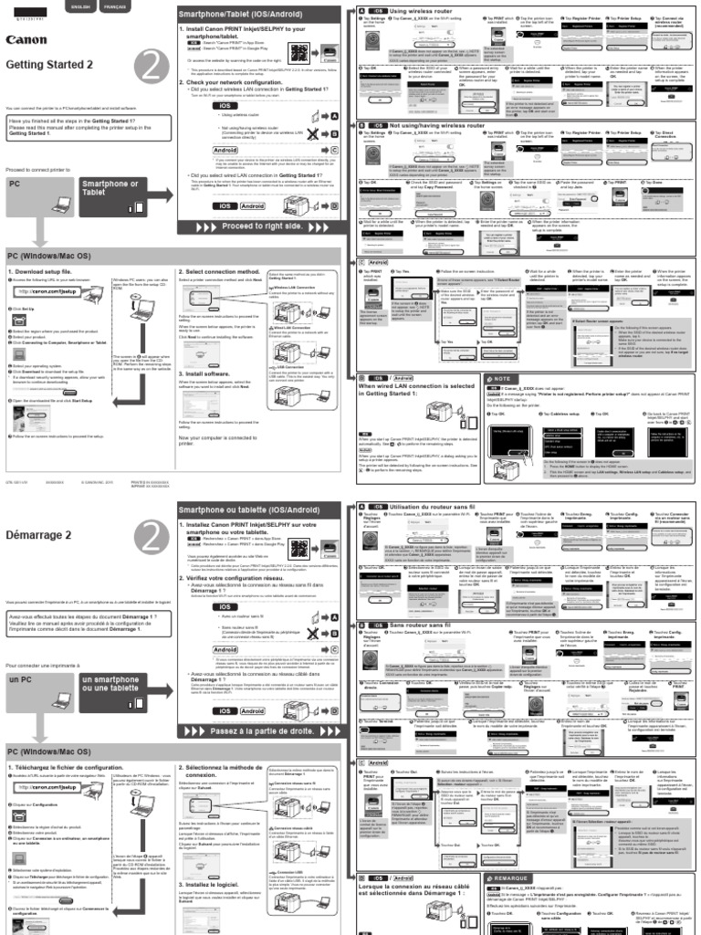 Canon Printer Setup Guide | PDF | Local Area Network | Wireless Lan