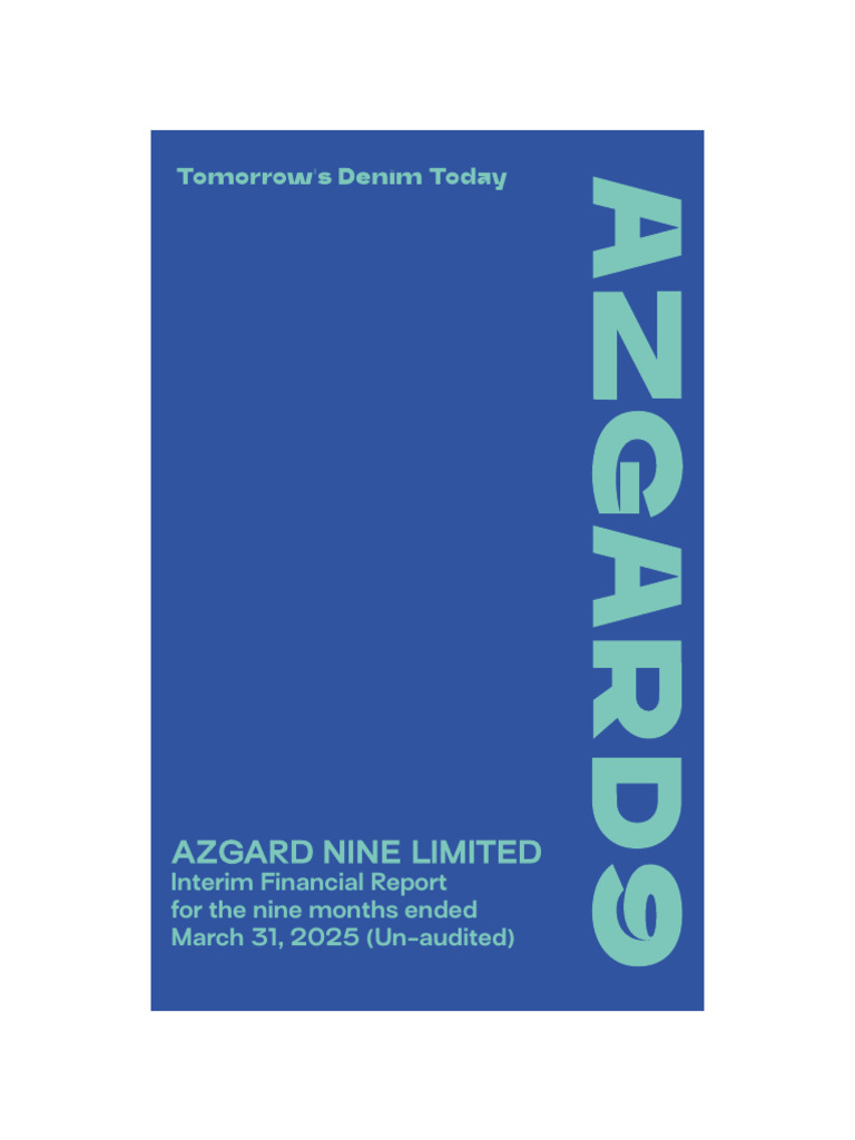 Azgard Nine Limited Interim Report 2025 | PDF | Exports | Expense