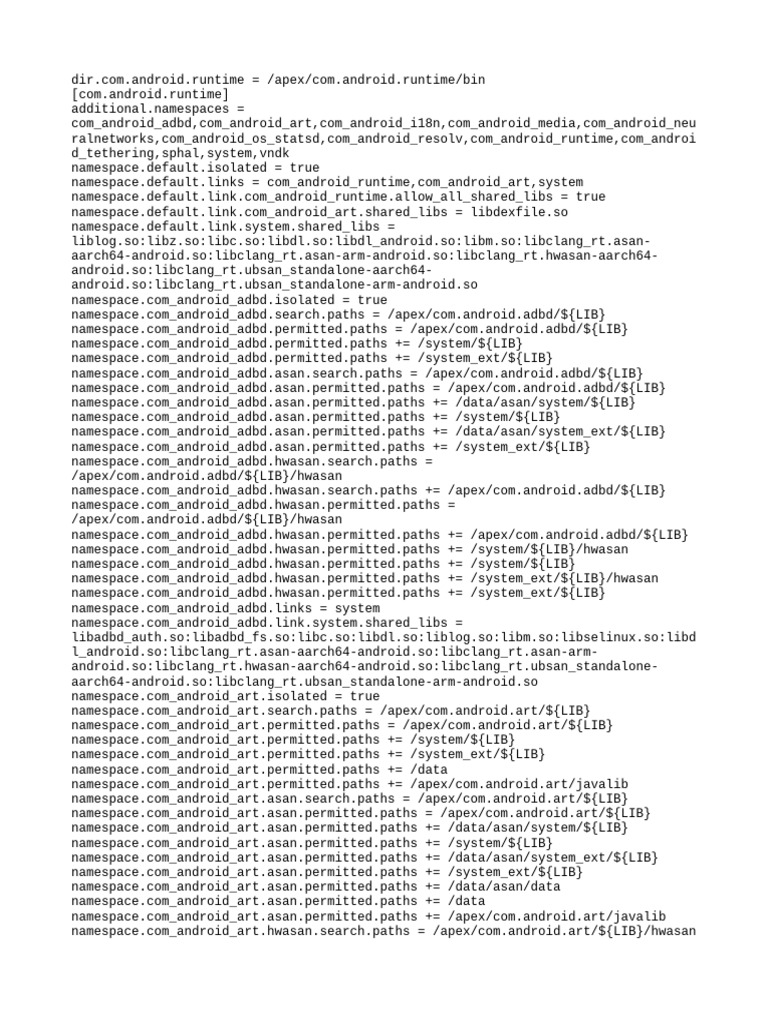 Android Runtime Configuration Details | PDF | Design