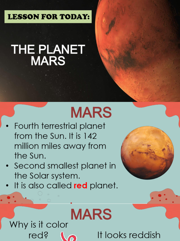 Mars: The Red Planet Overview | PDF | Mars | Earth