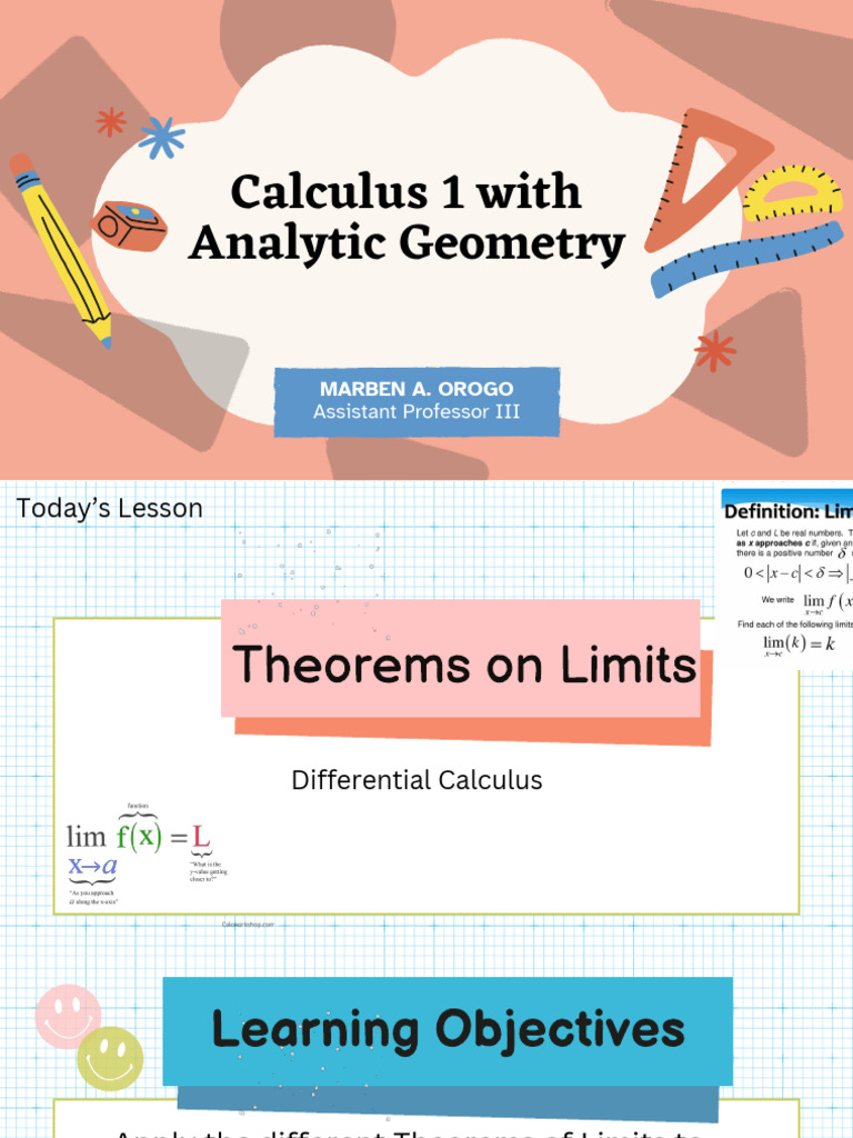 Understanding Limit Theorems in Calculus | PDF | Mathematical Relations ...