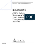GAO on OMB Rulemaking