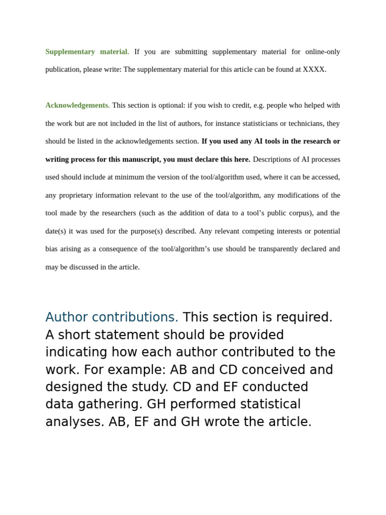 Guidelines for Supplementary Material Submission | PDF