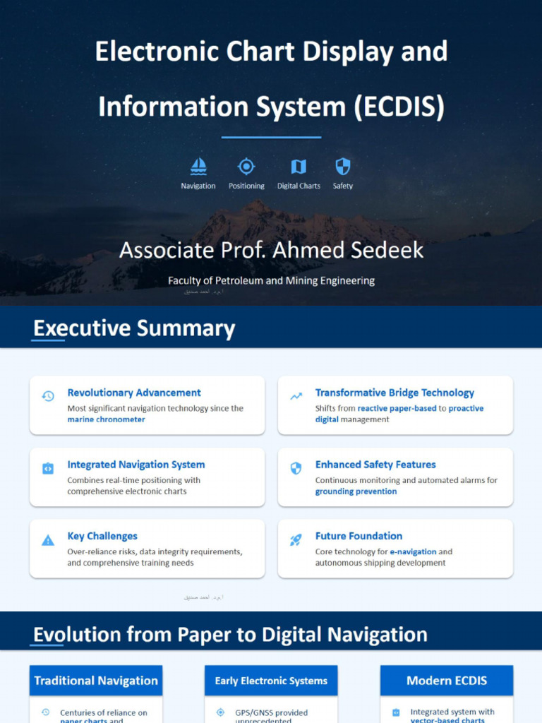 Electronic Chart Display and Information System (ECDIS) | PDF