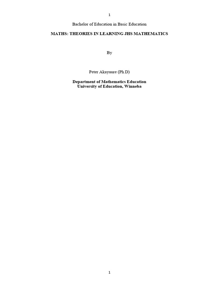 Importance of Mathematics in Education | PDF