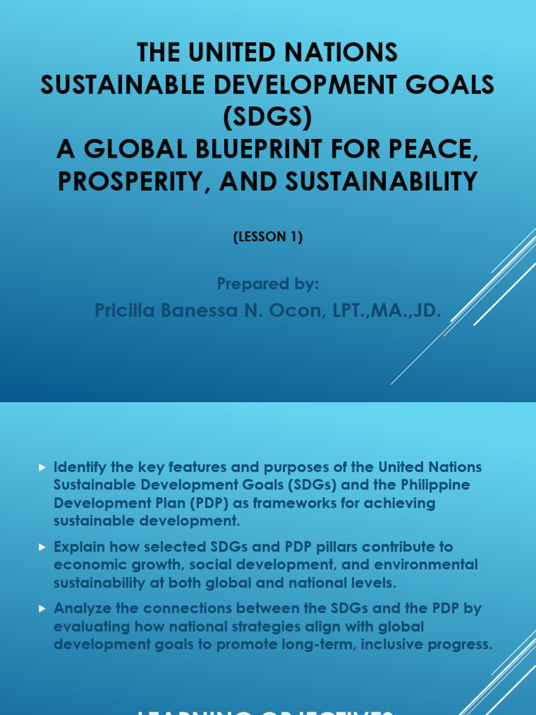 UN Sustainable Development Goals Overview | PDF | Sustainability ...