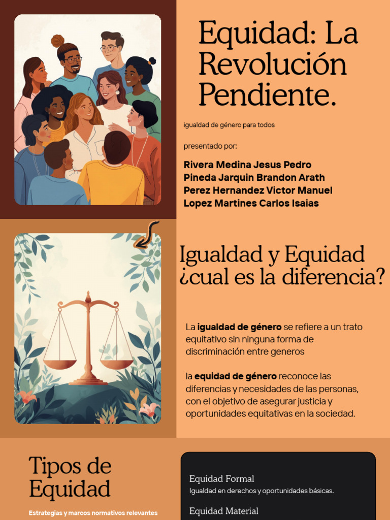 Equidad de Genero Exposicion | PDF | Estudios de género | Igualdad de ...