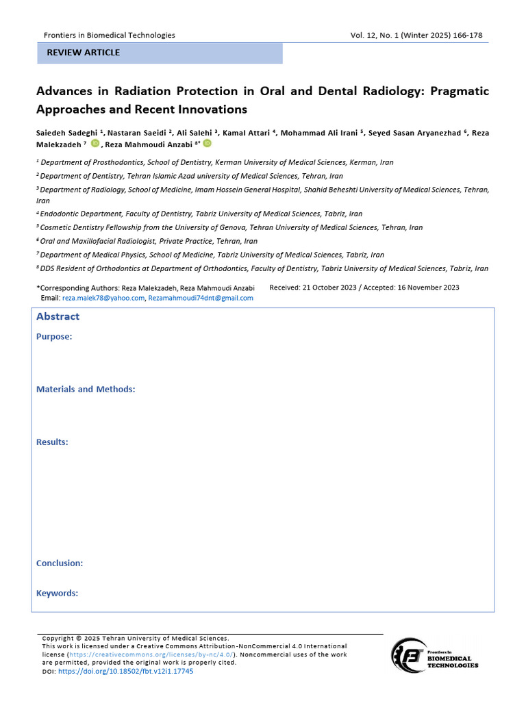 Advances in Dental Radiation Protection | PDF | Radiography | Ct Scan
