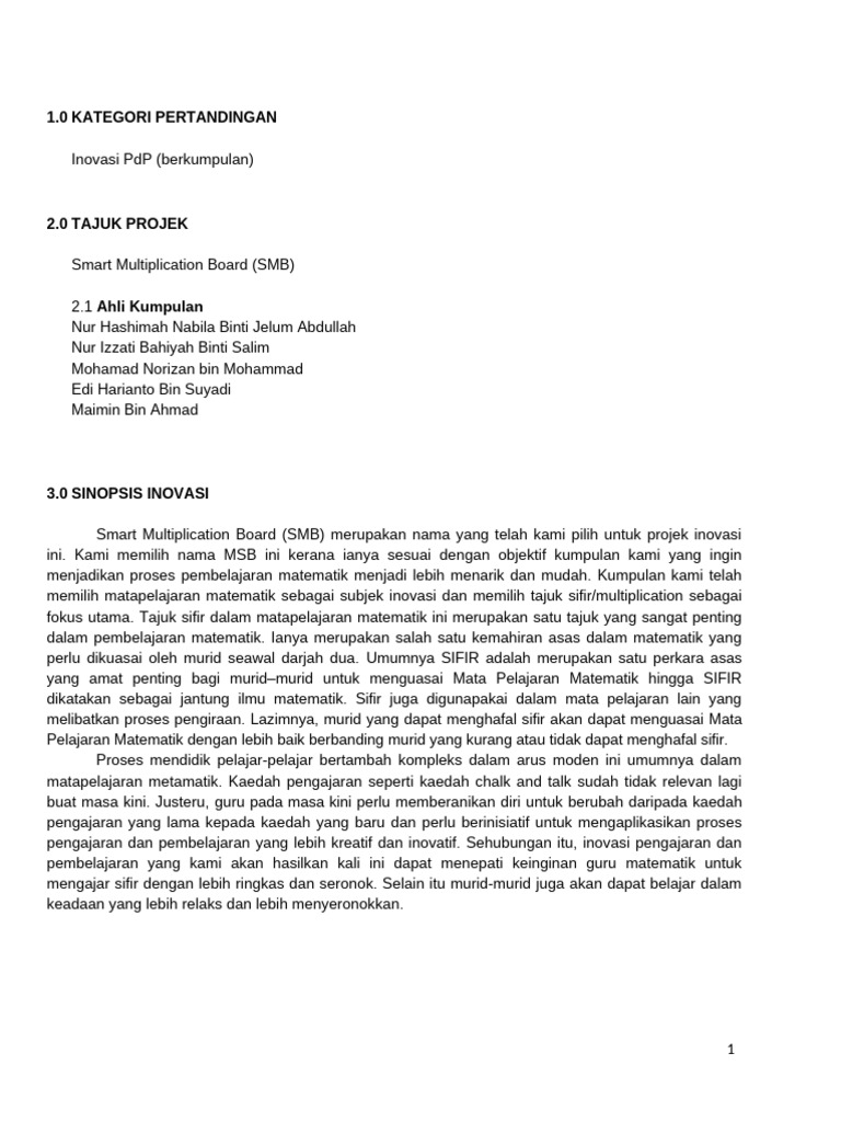 Inovasidalam Pdan PBM | PDF