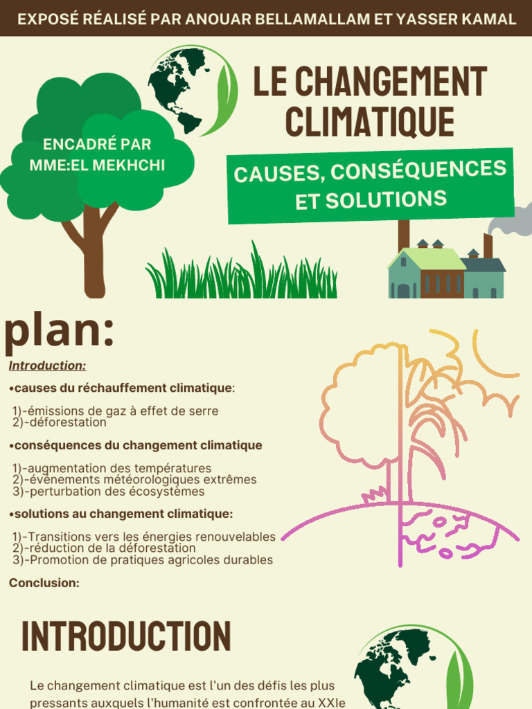 Changement climatique : causes et solutions | PDF | Changement ...