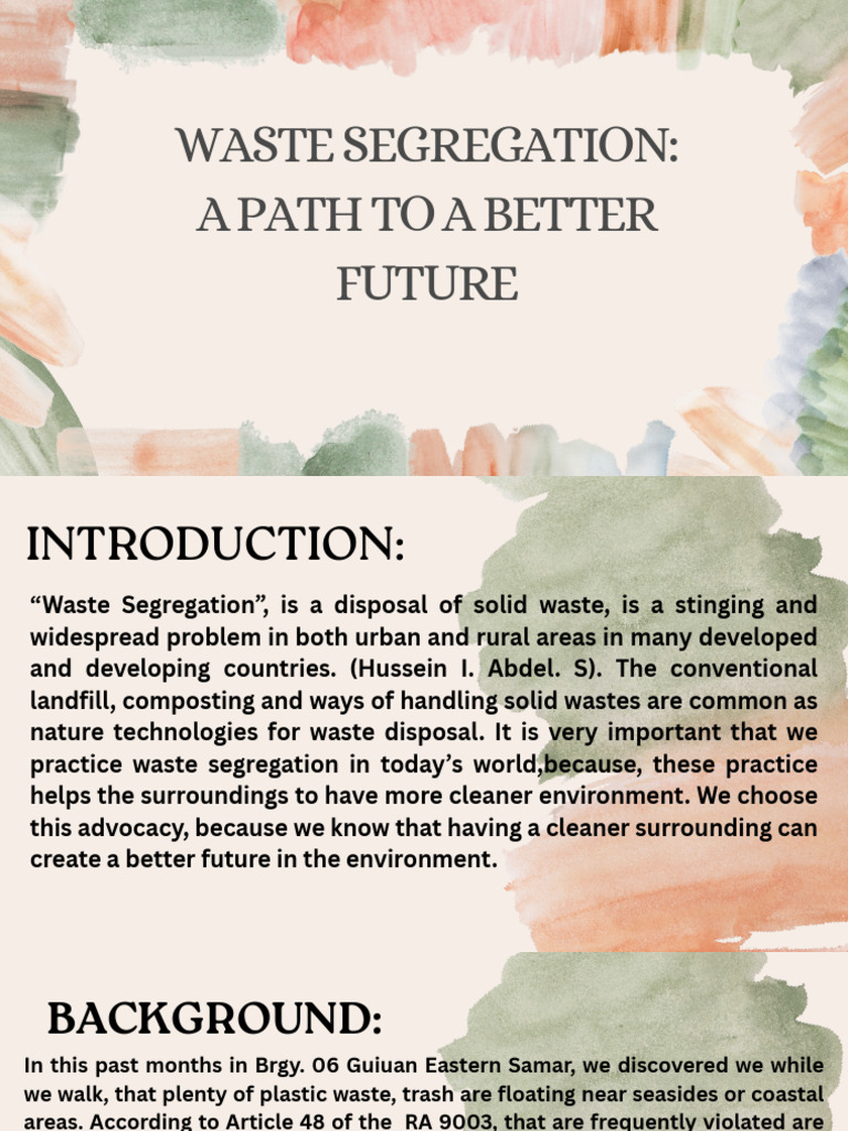 Effective Waste Segregation Strategies | PDF | Waste Management | Waste