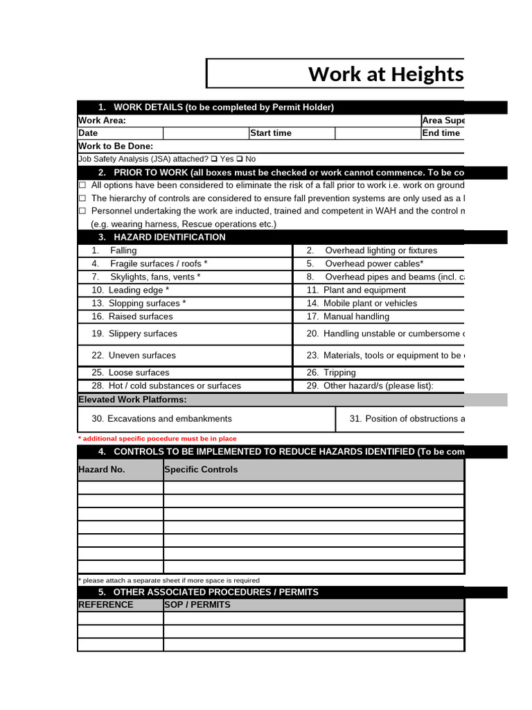 03.working at Height - Permit (en&VN) | PDF
